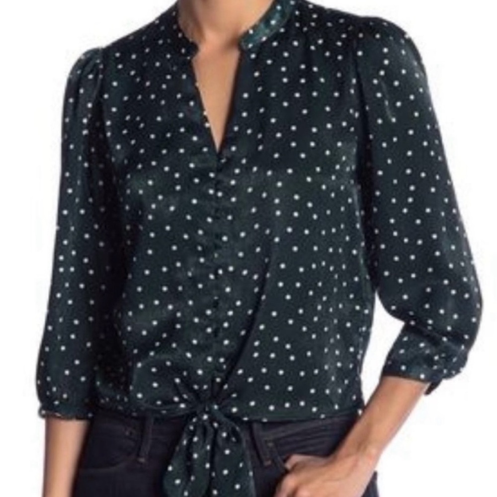 NWT Elodie Polka Dot Blouse